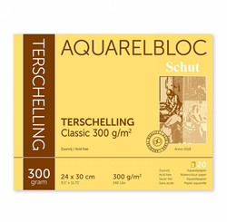 Schut aquarelblok Terschelling 300 grams 18x24 cm.