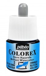 Pebeo colorex aquarelinkt serie 1 - chineesblauw