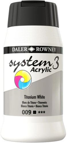 System 3 acryl cadmium scharlakenrood flacon 500 ml.