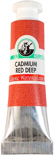 oudt hollandse aquarelverf cadmium red deep - tube 6 ml