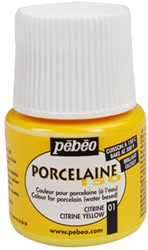 Pebeo porcelaine citroengeel - flacon 45 ml.