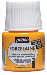 Pebeo porcelaine marseille geel - flacon 45 ml.