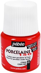 Pebeo porcelaine koraal - flacon 45 ml.