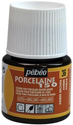 Pebeo porcelaine amber - flacon 45 ml.