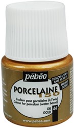 Pebeo porcelaine goud - flacon 45 ml.