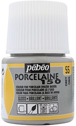 Pebeo porcelaine grijs - flacon 45 ml.