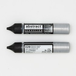 Sennelier abstract 3D liner blinkend zilver