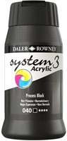 System 3 acryl process zwart  - flacon 500 ml