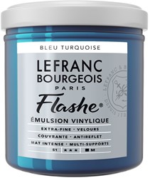 Flashe vinylverf - bleu turquoise - flacon 125 ml