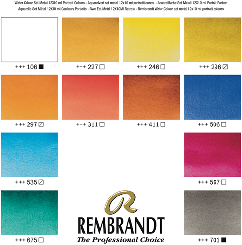 Rembrandt aquarelverf set portretselectie-2