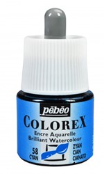Pebeo Colorex Aquarelinkt serie 1 - cyaanblauw