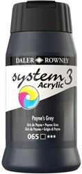 System 3 acryl paynesgrijs  - flacon 500 ml