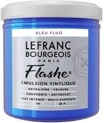 Flashe vinylverf - fluorescerend bleu - flacon 125 ml