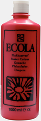 Talens ecola schoolplakkaatverf karmijnrood - flacon 1000 ml