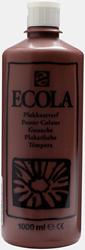 Talens ecola schoolplakkaatverf bruin - flacon 1000 ml