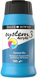 System 3 acryl fluorescerend blauw   - flacon 500 ml