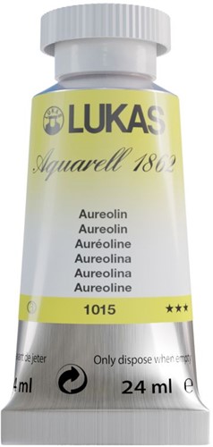lukas aquarel aureolin - tube 24 ml-2