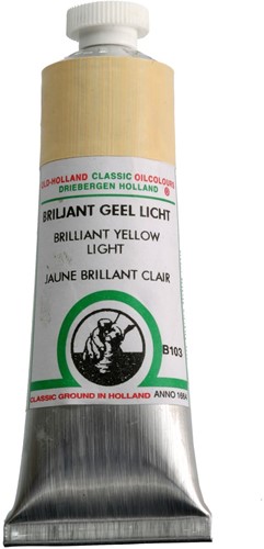 oudt hollandse olieverf briljantgeel licht - tube 40 ml