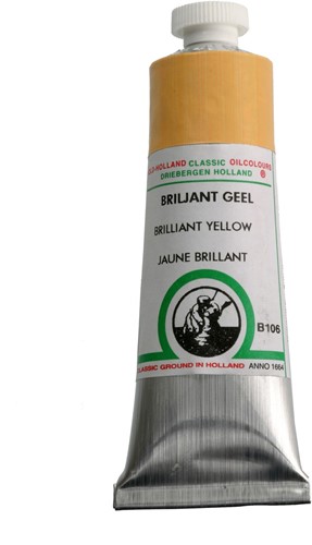 oudt hollandse olieverf briljantgeel - tube 40 ml