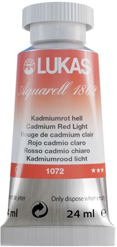 lukas aquarel cadmium rood licht - tube 24 ml-2