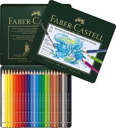 Faber Castell Albrecht Dürer aquarelpotloden metalen doos 24 stuks