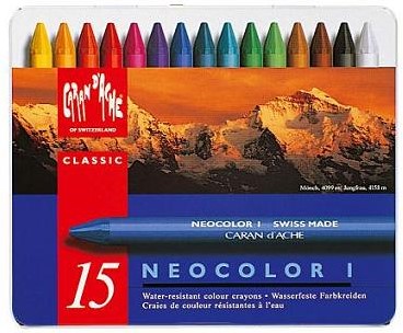 Caran d'Ache Neocolor I  watervast - 15 stuks