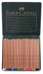 Faber Castell Pitt pastelpotloden metalen doos 24 stuks