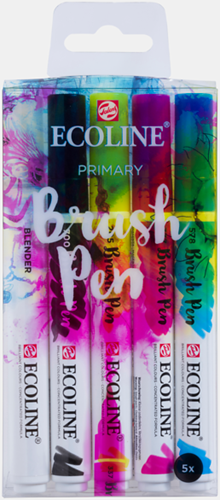 Ecoline primary brush pen set