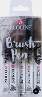 Ecoline grey brush pen set