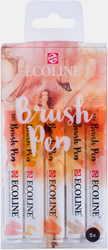 Ecoline beige pink brush pen set