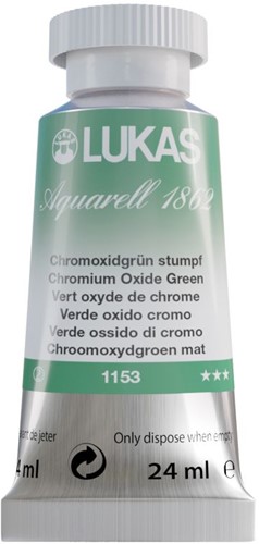 lukas aquarel chroomoxyde groen - tube 24 ml-2