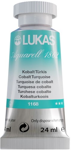 lukas aquarel cobalt turquoise - tube 24 ml-2
