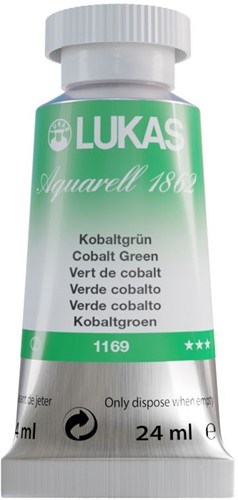 lukas aquarel cobalt groen - tube 24 ml-2