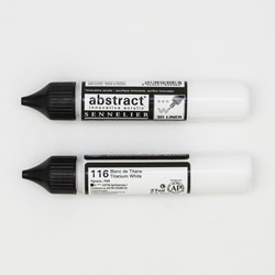 Sennelier abstract 3D liner titaanwit