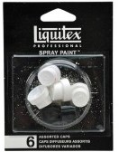 Liquitex spuitbus caps - set 6 stuks assortie