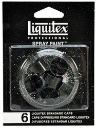 Liquitex spuitbus caps - set 6 stuks standaard
