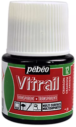 Pebeo vitrail glasverf crimson - flacon 45 ml.