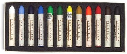 Sennelier oliepastels assorti BASIS - doos 12 stuks