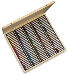 Sennelier houten kist met 120 oliepastels