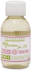 Sennelier green for oil liquid medium flacon 100 ml.