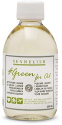 Sennelier green for oil liquid penseelreiniger flacon 250 ml.