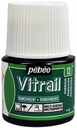 Pebeo vitrail glasverf smaragd - flacon 45 ml.