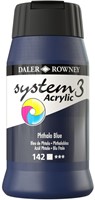 System 3 acryl phtaloblauw  - flacon 500 ml