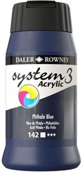 System 3 acryl phtaloblauw  - flacon 500 ml