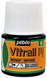 Pebeo vitrail glasverf geel - flacon 45 ml.