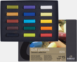 Rembrandt set met 15 HALVE pastels