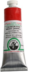 oudt hollandse olieverf cadmiumrood middel - tube 40 ml