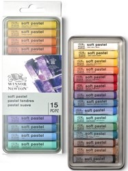 Winsor & Newton artist soft pastels set 15 stuks