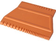 Peacock rubber kam - driehoekvormig