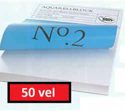 MB basic aquarelblok no. 2 - 300 grs. 50 vel 24x32 cm.